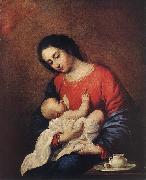 Francisco de Zurbaran Madonna with Child Spain oil painting artist